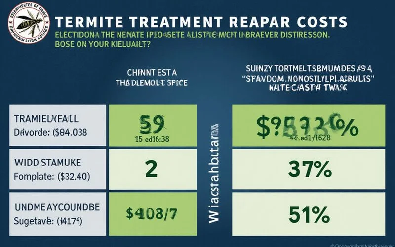 Comparison chart of termite treatment costs versus potential structural repair costs for Westchester homes