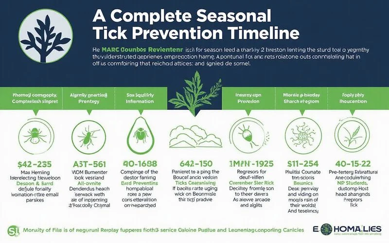Complete seasonal tick prevention timeline from March through November for Hudson Valley homeowners
