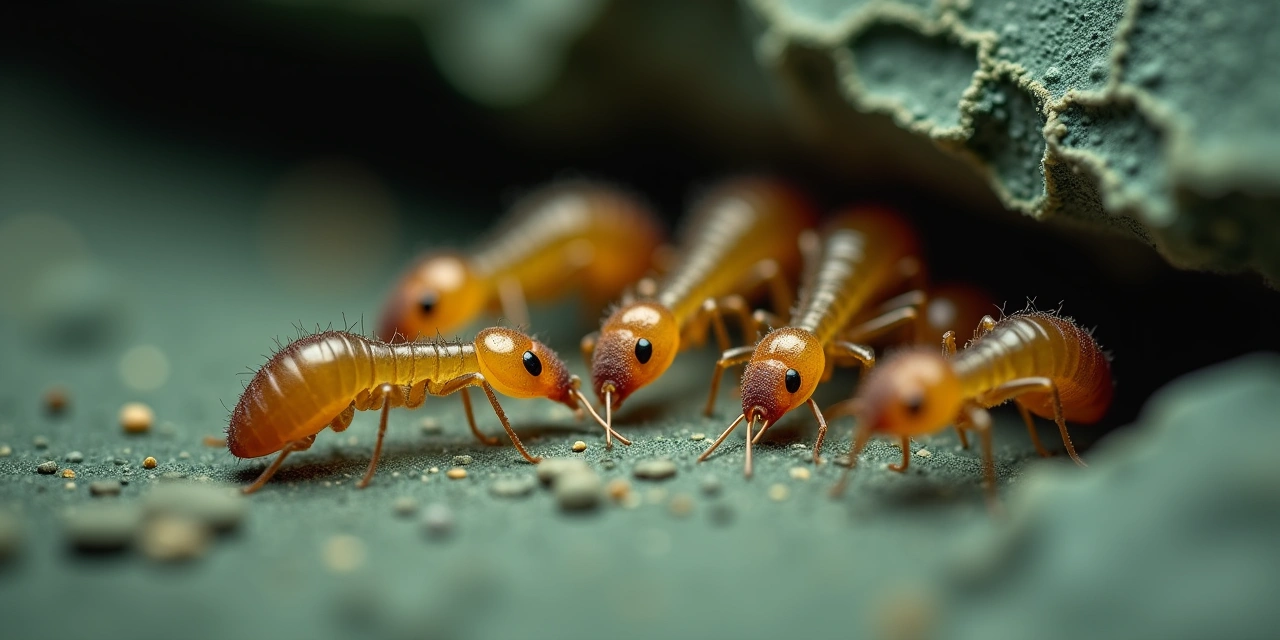 Winged Eastern subterranean termite swarmers clustered near a Scarsdale home window during the 2026 spring swarm season